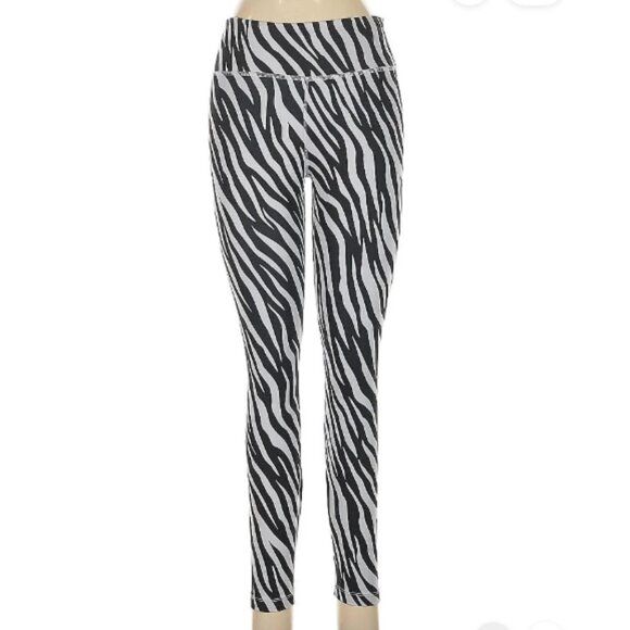 DRI-FIT Nike Size M ZEBRA ANIMAL PRINT Leggings - Picture 1 of 5